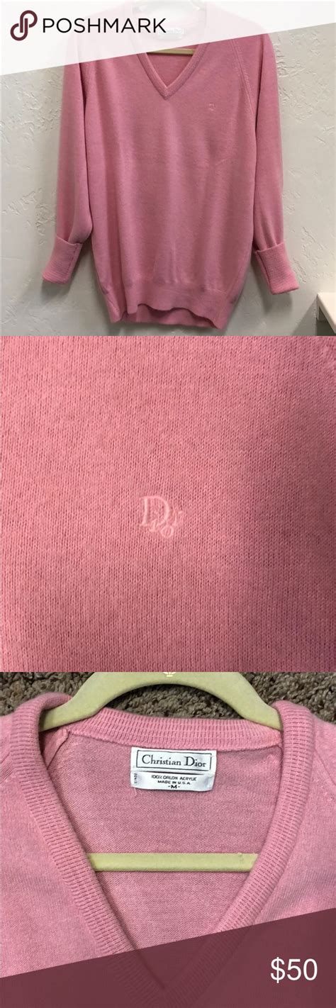 dior pink sweater|Christian Dior Sweaters .